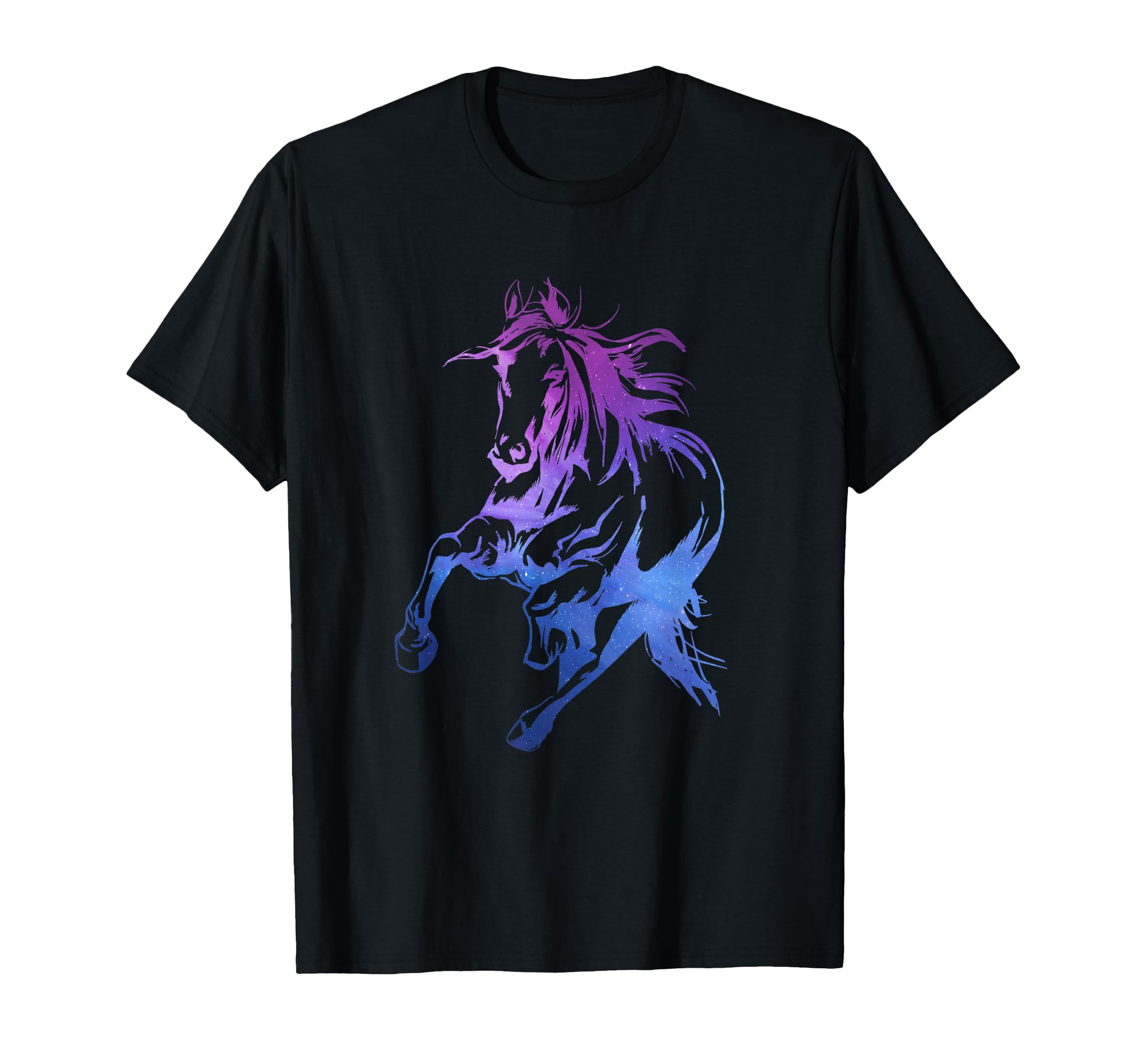 

Colorful Horse Riding Horse Silhouette Gift T-Shirt