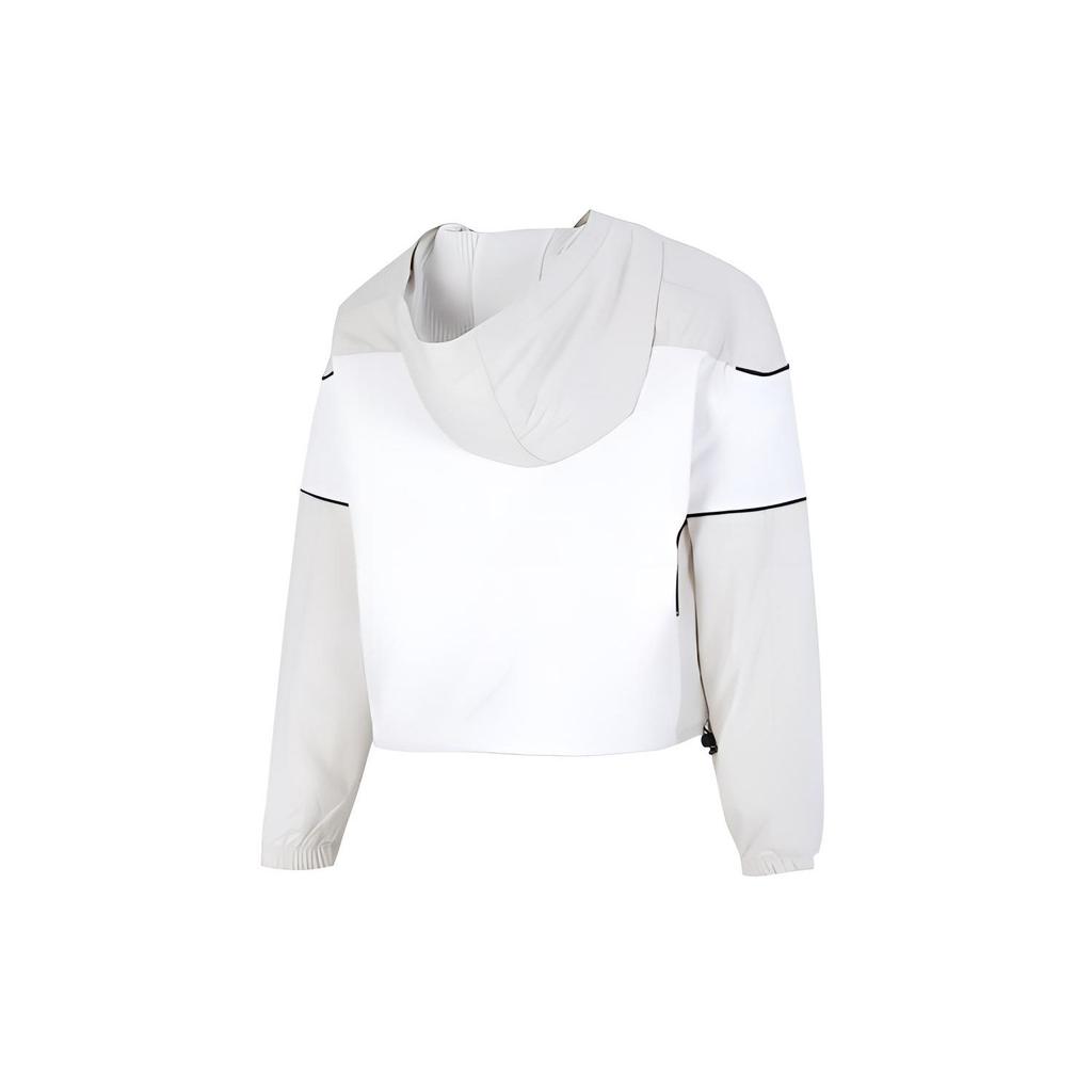 Under Armour Pjt Rock Brahma Jacket Color Block Logo Hoodie Women Jacket White 1373592-112