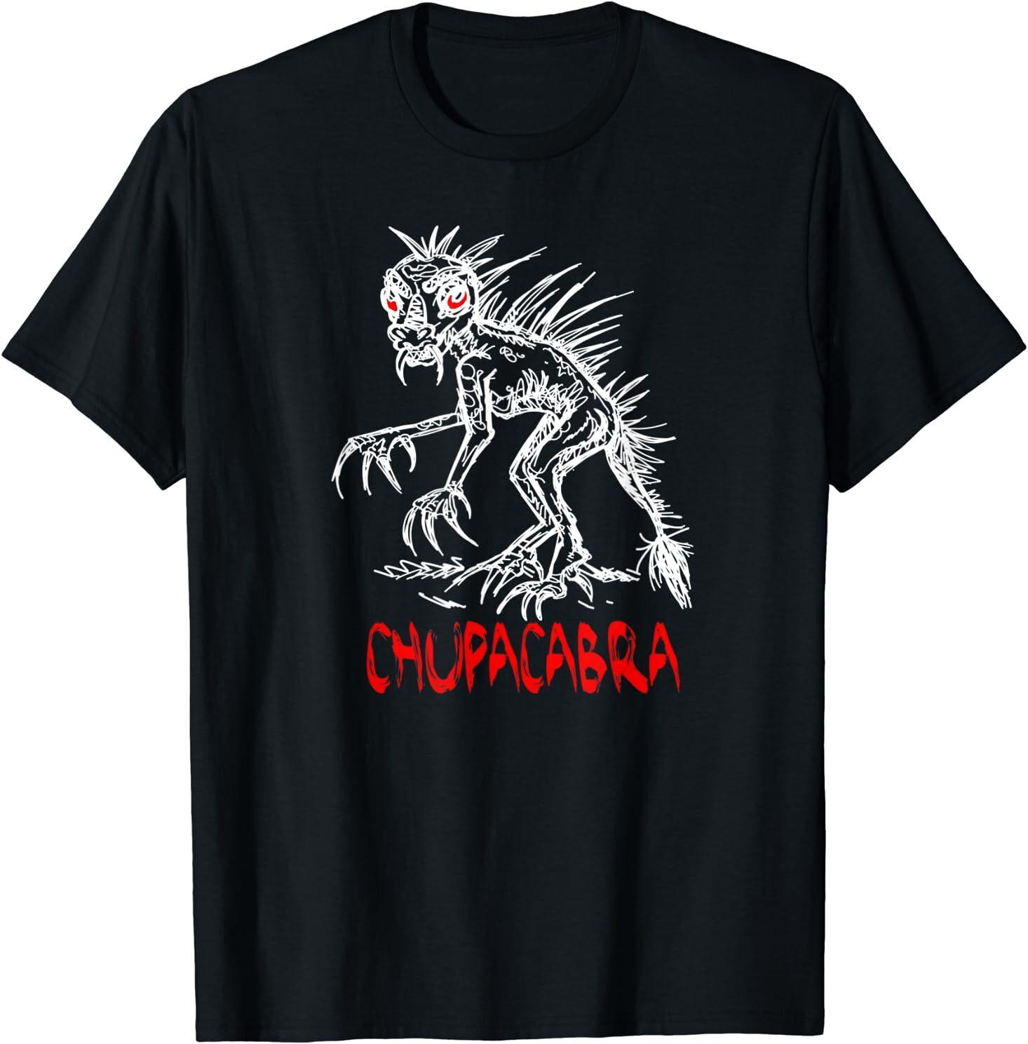 Chupacabra Cryptid Illustration T-Shirt Size S-5XL S разноцветный