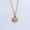Simple Colorful Snowflakes Pendant Necklaces for Women Fashion Zirconia Necklace Wedding Party Jewelry Accessories Christmas Gift