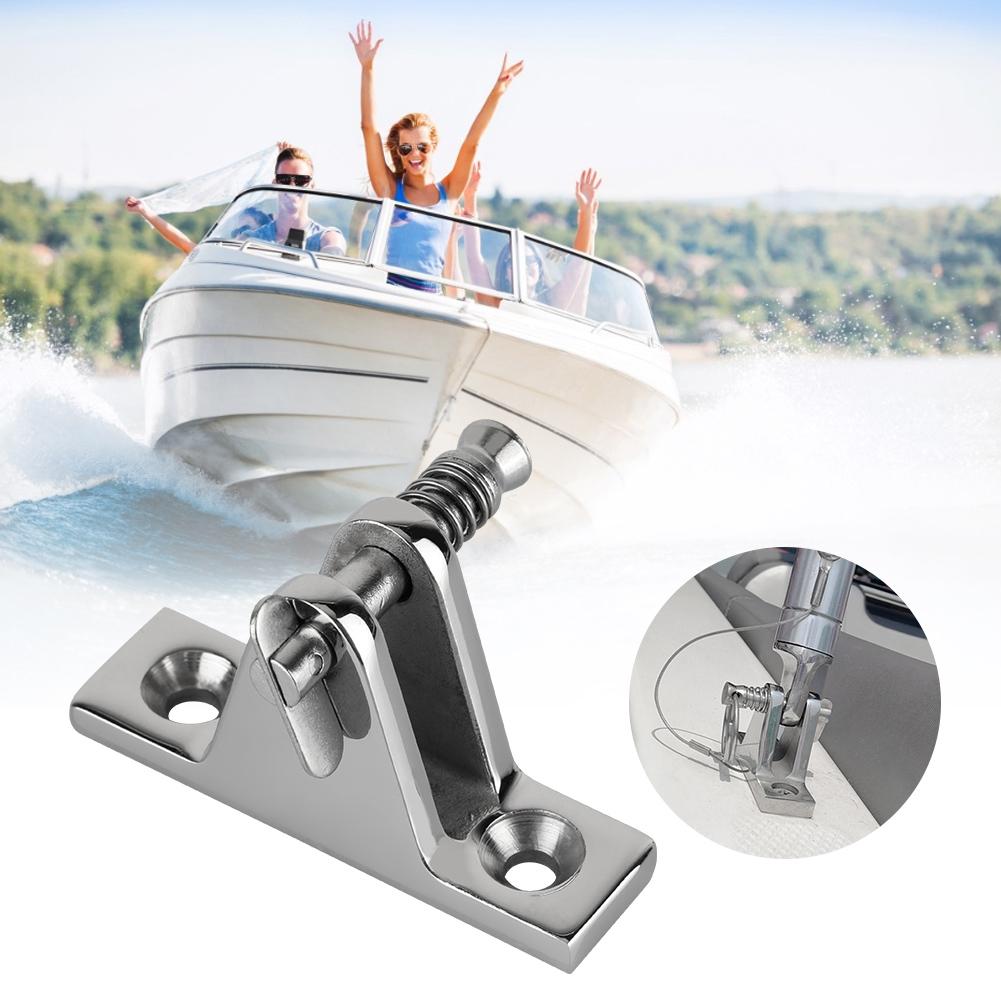 2pcs Stainless Steel Quick Release Boat Deck Hatch Lover Hinge 90 Pin Accessory