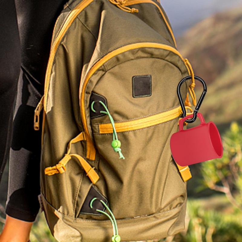 Legierung Lock Ring Karabinerhaken Kürbisform Nicht-verriegelndes Design Großer Wander-Camping-Karabiner Schnellverbindungs-Karabinerhaken