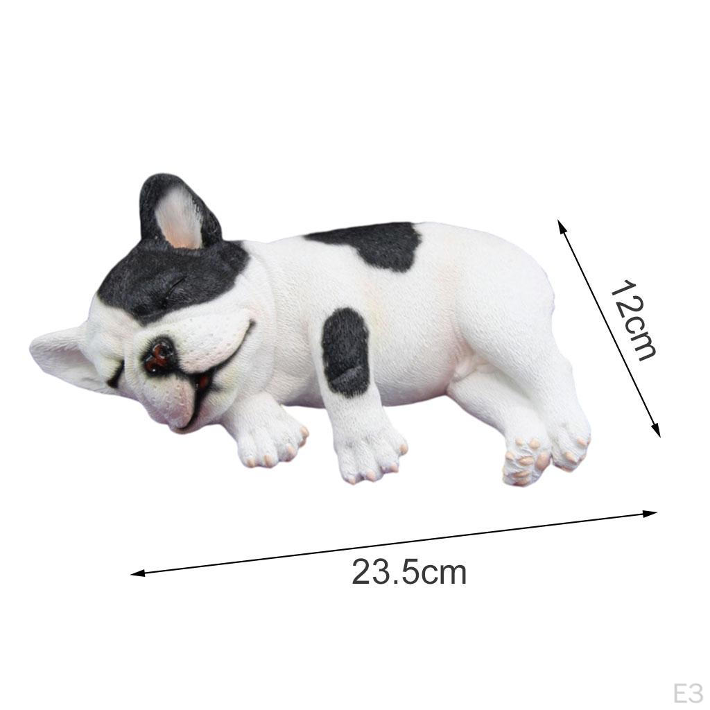 Action Figures, Small Dog Model, Miniature Resin Animal Statues, Desktop Decoration for Toys