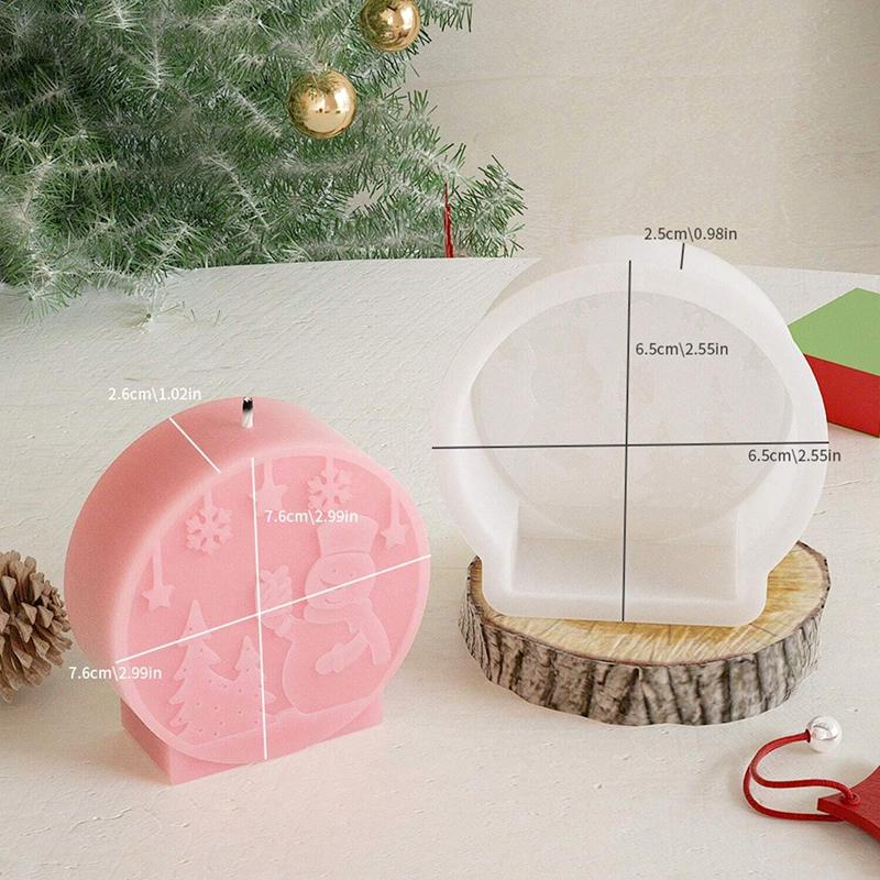 Aromatherapy Candle Soap Making Mold DIY Christmas Handmade Soap Mold Christmas Crystal Ball Mold