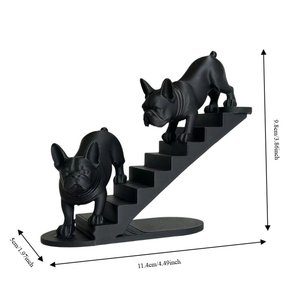 3D Printed French Bulldog Statues Nordic Style Creative Decorative Bulldog Ornaments Funny Canine Statues Crafts Desktop Use