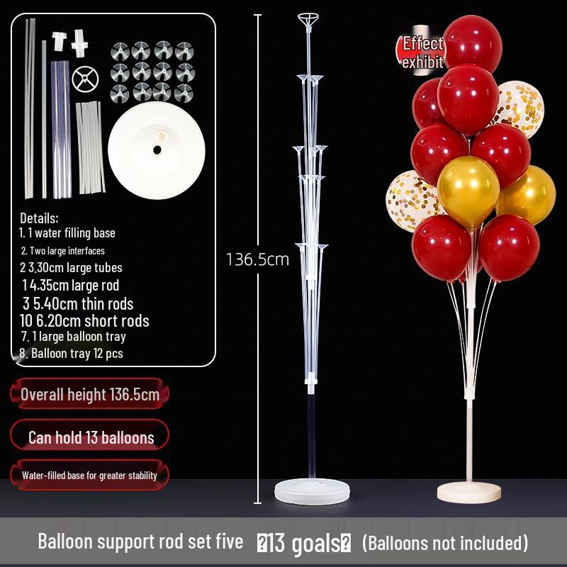 Transparent Balloon Stand for Birthday Party Decorations