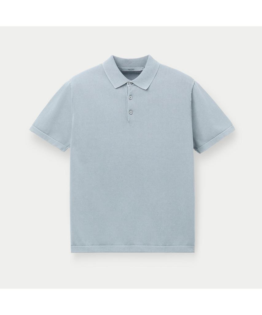 Silijeu Garment Dyed Half Sleeve Polo Sawam26561Bux