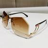 Großer Rahmen Quadratische Sonnenbrille Damen Herren Bunt Minimalistisch Sonnenbrille Spiegel Schwarz Verlauf Designer Mode Outdoor