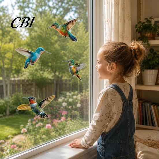 Window Decal For Birds 12Pcs Bird Clings, Protection Decals, Removable PVC Anti-Collision Stickers Peel And Stick Sticker for Glass Doors Windows,