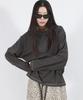 Deumakeu Outstitch Loose Fit Long Sleeve Tee - Charcoal