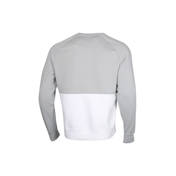 Nike Mikina s kulatým výstřihem z fleecu s velkým logem Air Colorblock Pánské topy Světle kouřově šedá CJ4828-077