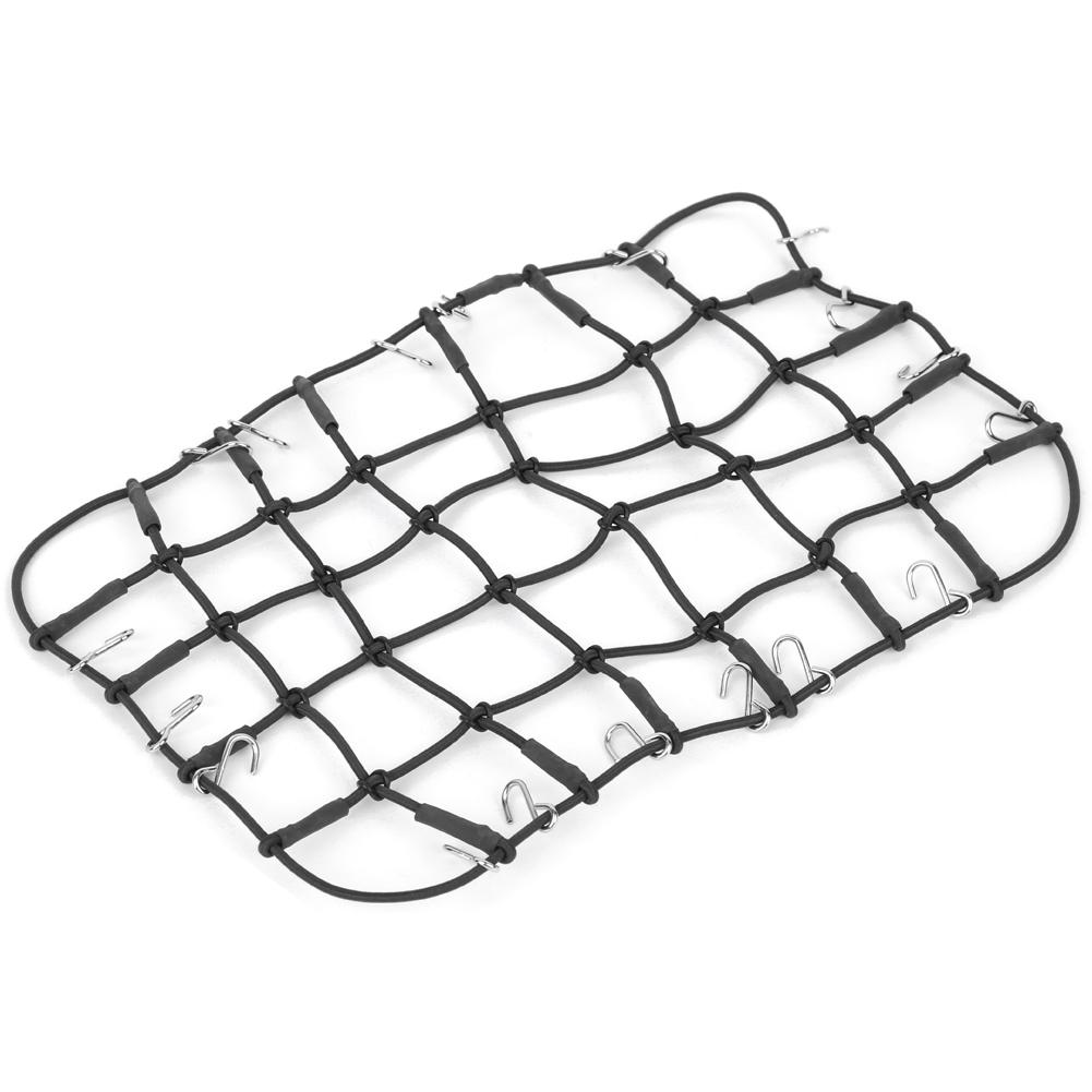 Elastic Luggage Roof Rack Net Stretchable Simulation Accessory for 1 8 1 10 RC CrawlerBlack