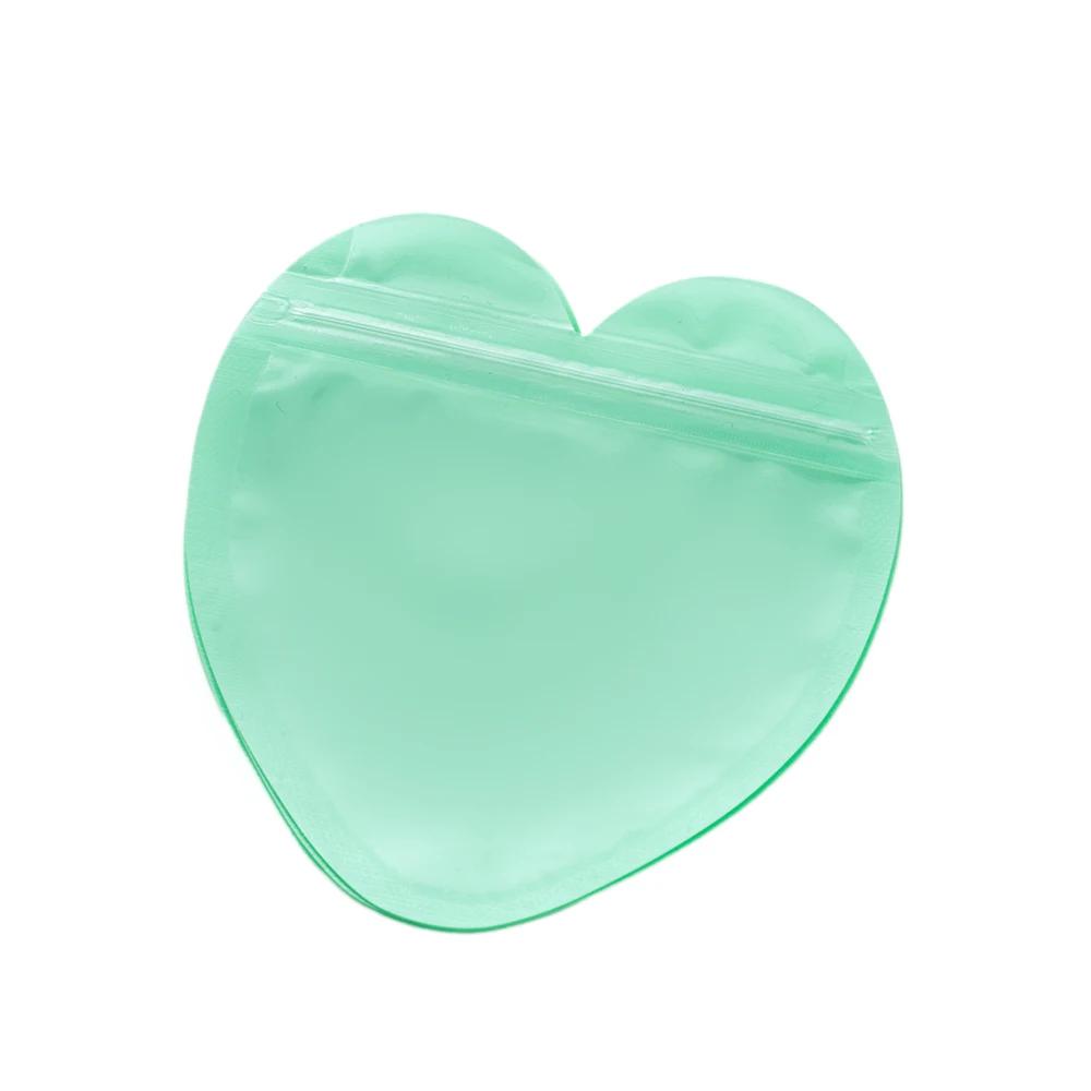 20pcs Heart Candy Plastic Bag For Wedding Birthday Party DIY Display Necklace Bracelet Gifts Packaging Pouch Small Businesses