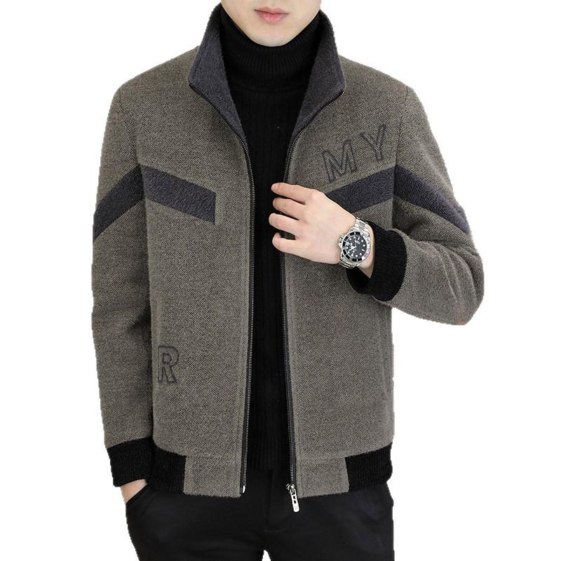 2025 Autumn/Winter Men's Korean Style Woolen Coat - Thick Casual Jacket