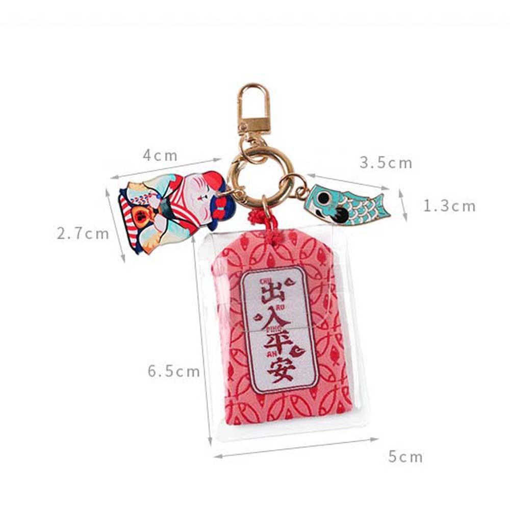 Lucky Bag Charm Fortune Lucky Cat Keychain Key Rings Maneki Neko Key Chain Keyring Ornaments