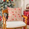 Full Print Floral Print Pattern Pillow Case Silky Short Plush with Invisible Zipper Dustproof Sofa Cushion Cover for Home Decor