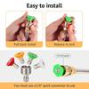High Pressure Stainless Steel Spray Nozzle, 1/4 Quick Connect Design, Practical Auto Washing Replacement Parts