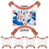 4 Stück Danke Coach Baseball Fotorahmen Baseball Trainer Geschenke Holz Hängend Baseball Thema Foto Rahmen Für Saisonende Co