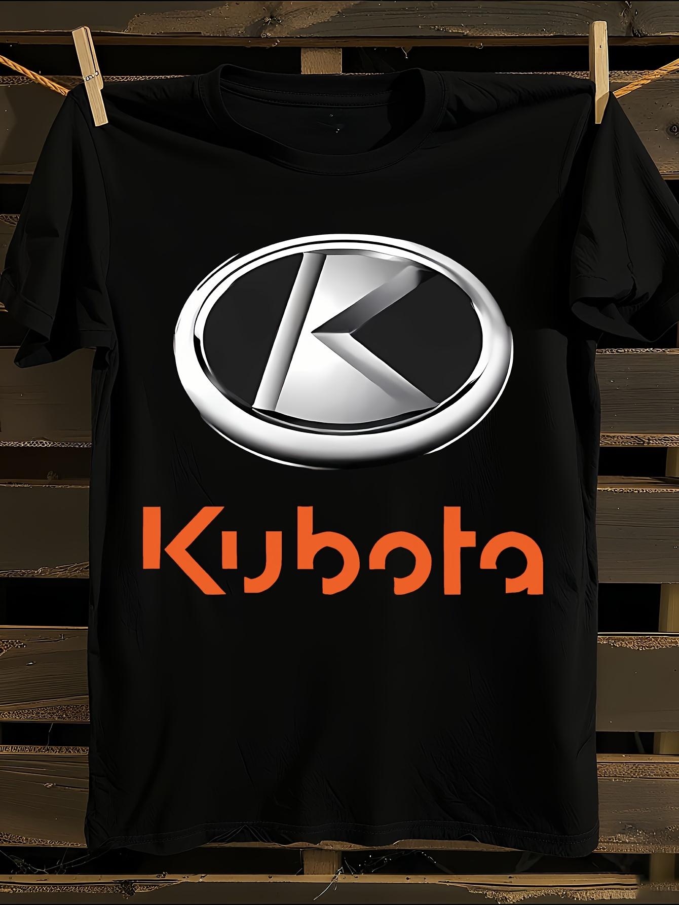 Kubota Tractor Logo Black T-shirt L