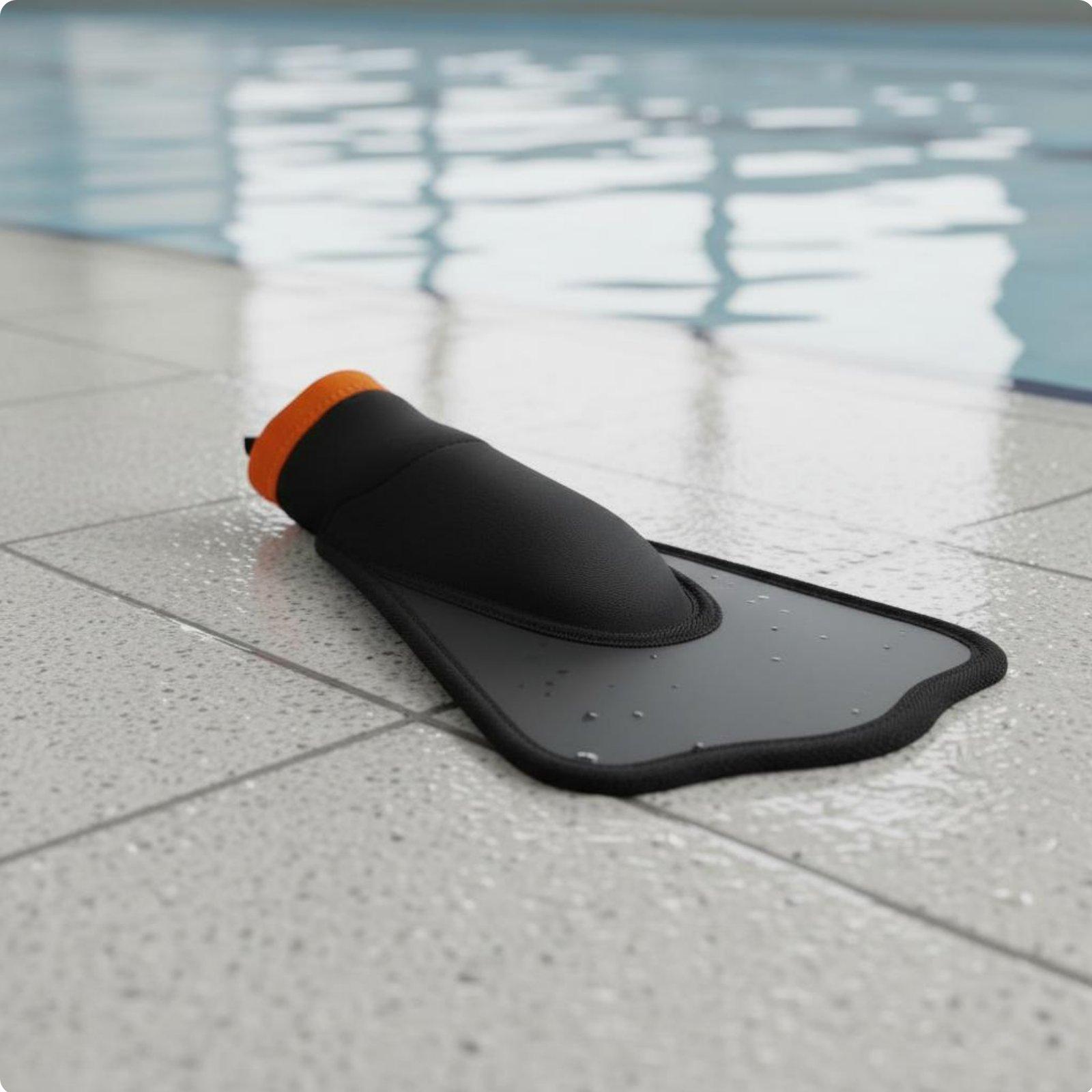 2 Pieces Freediving Fins Lightweight Portable Travel Fins Flippers Comfortable Watersports Gear High Elasticity for Snorkeling