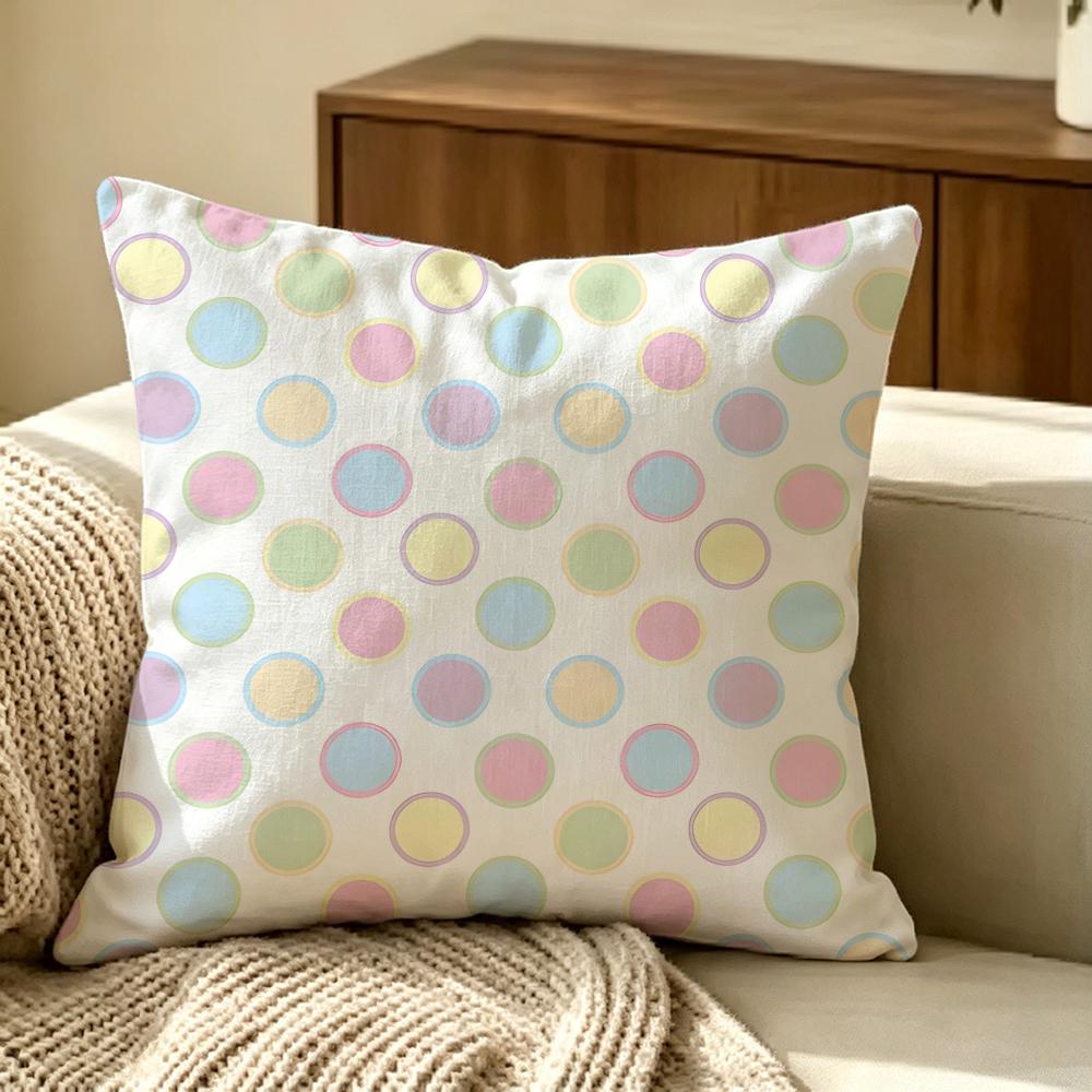 Graphic Polka Dot Cushion Cover Pillow Cover Nordic Minimalist Throw Doublesided Print Cushion Case For Sofa Bedroom Decor