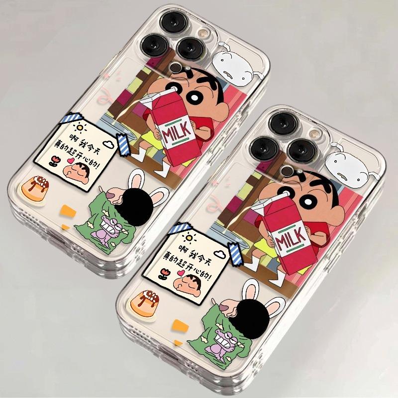 Cartoon cute little new iPhone15Promax mobile phone case 14 girl 13 creative 12 simple 11 all-inclusive XS