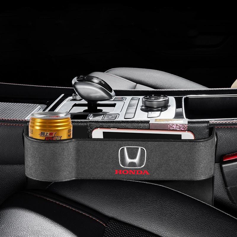 Multifunction Leather Car Seat Gap Storage Box Bag Organizer For Honda Fit Civic Accord 7 8 9 10 Pilot City Jazz CRV HRV
