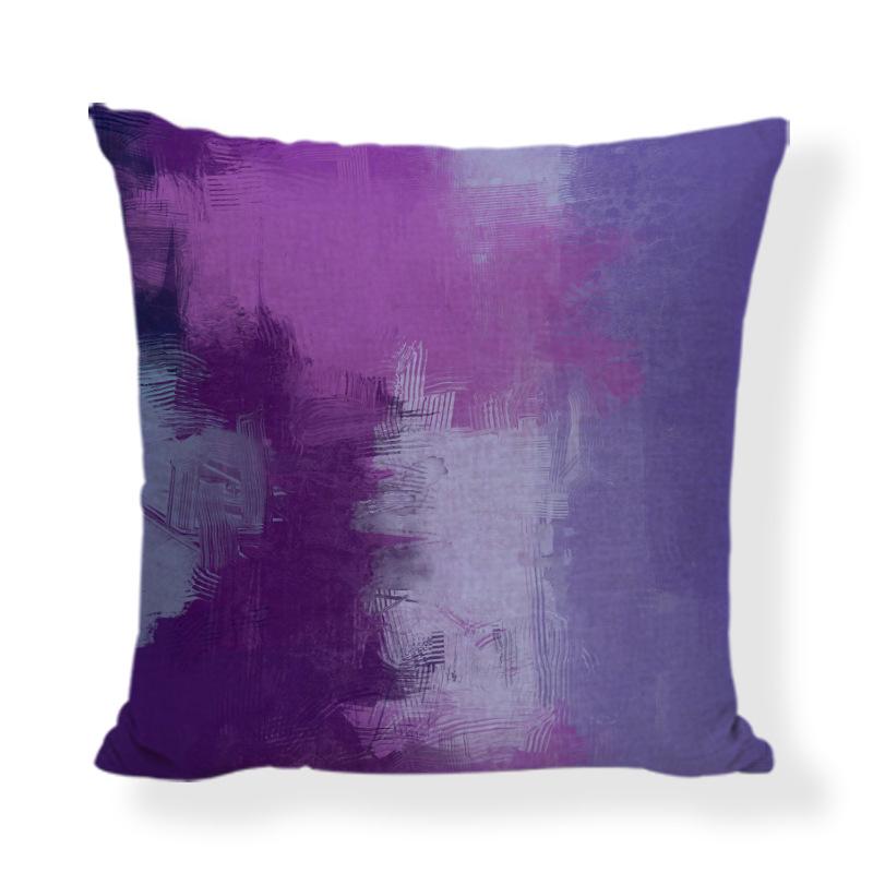 Lavendel "Velsigne dette hjemmet" Putetrekk, 45x45cm Lilla Sofaputetrekk for Stuedekor