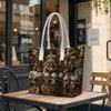 Gothic Skull Pattern Tote Bag