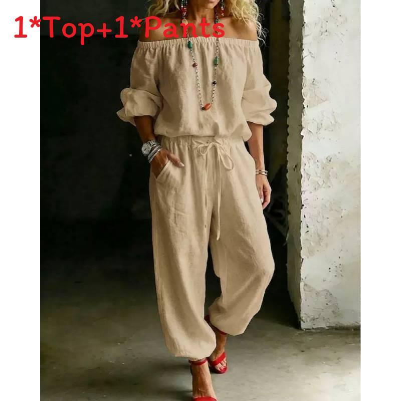 Minimalist Womens Casual Jumpsuit With Tiefront Top For Spring Fashion
