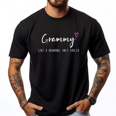 Grammy Like A Grandma Only Cooler Mother Day Graphic T Shirts 100 Cotton Mens Cotton TShirt For Man