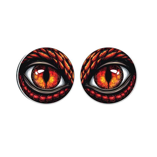 1 Pair Beast Eyes Car Headlight Decals Realistic Reptile Eye Stickers Waterproof PVC Easy Install Unique Car Accessories for Trucks &