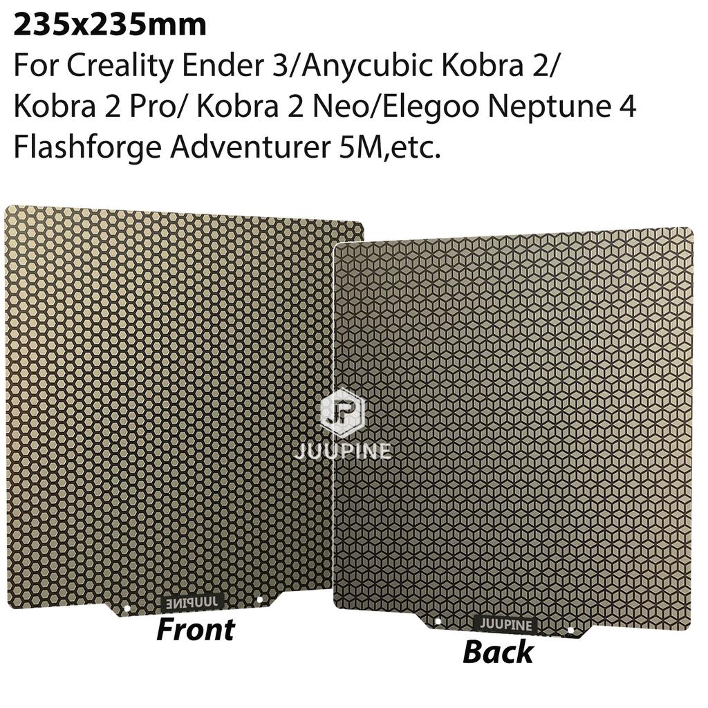 PEI Waben-Druckplatte für Bambu Lab P1P/P1S/X1/X1C/A1 Doppelseitiges PEI Federstahlblech für Creality K1/K1C Ender 3 v3 se