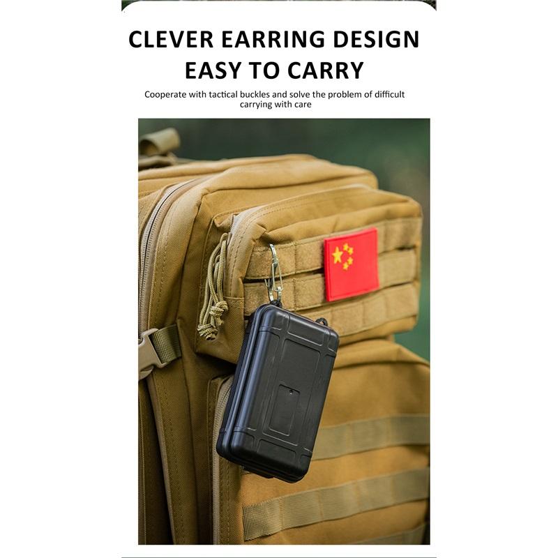 EDC-Werkzeugkasten, Outdoor-Camping-Überlebensset, stoßfester, wasserdichter Koffer, versiegelte Box, Aufbewahrungsbox für Outdoor-Überlebenssets, Angeltasche