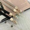 Elegant Double Pearls Buckle Elastic Women Belts Black Thin Waistband For Dress Skirt Lady Girl Decor Fashion Vintage Style