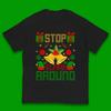 Christmas Kids T Shirt Stop Elfing Around Christmas Top