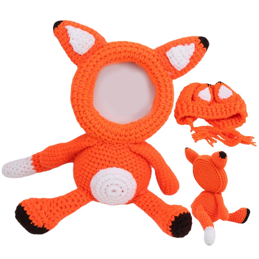 Babyfotograferingsrekvisitter Ull Nyfødt Fotoklær Dyrhatt Bedårende Spedbarnskostymer#1