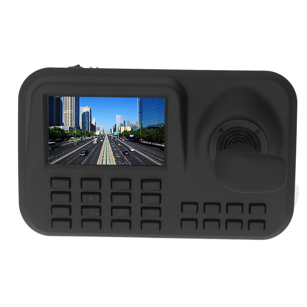 PTZ Camera Controller 5 Inch HD Display 3D Joystick Network Camera Control Keyboard 100‑240V US Plug