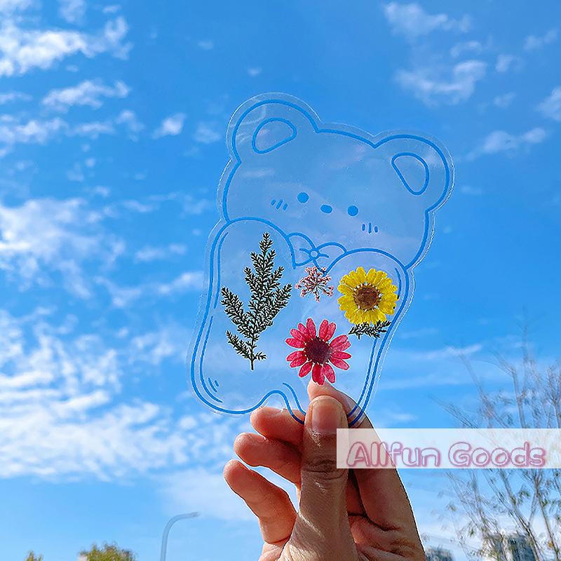 20 Piece Bookmarks Kids Creative DIY Transparent Bookmarks For Dried Flowers Plant Samples Bookmarks Personalized Glassware Drie