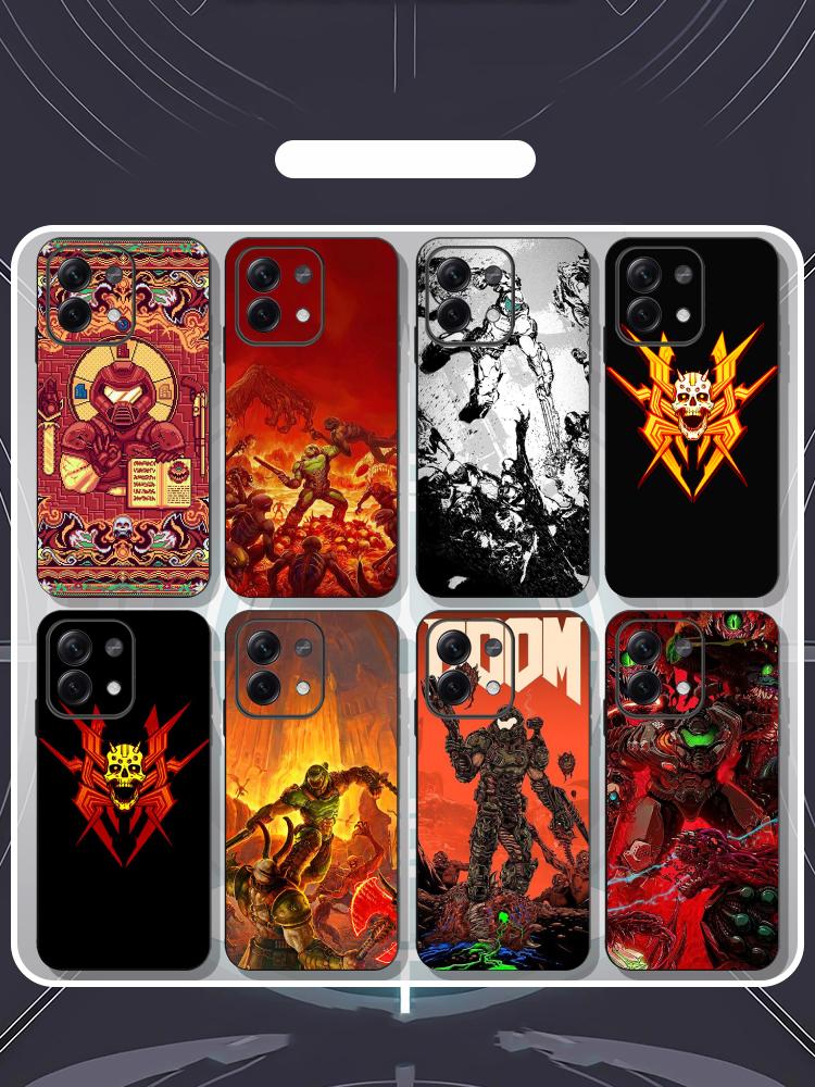 Classic game D-doomEs fashion poster Phone Case For Redmi Note 14 13 12 11 Pro Plus S 5G 14C A3 Soft Black Phone Cover