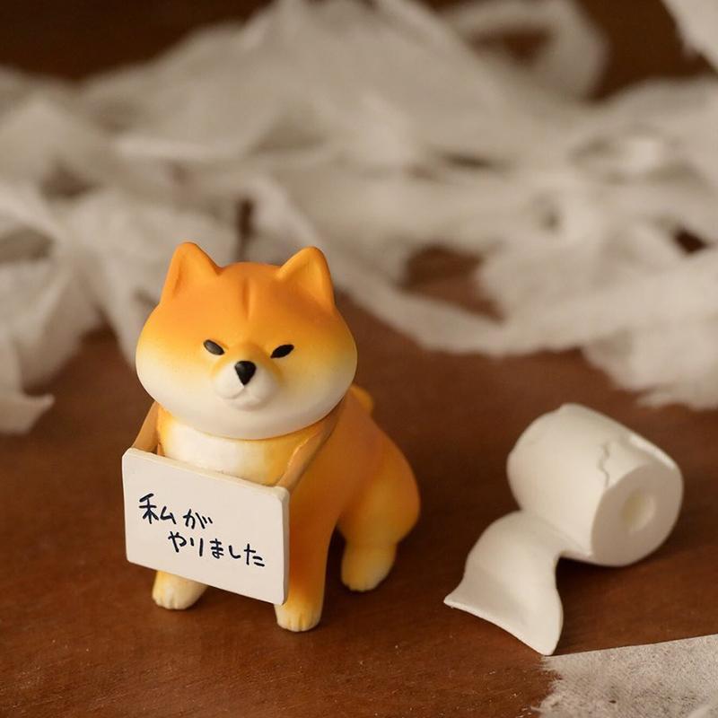 New Product In Stock Dog Firewood Blind Box Dog Unwilling To Go Home Corgi Bomei Lovely Tabletop Decoration Surprise Gift