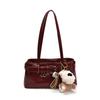 Commute Trend Fashion Trendy Handbag for Women, Small-sized, with Unique Texture, Single Shoulder Bag on The Armhole