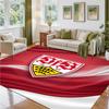 VfB Stuttgart Design Crystal Velvet Rug Soft Decorative Mat for Bedroom Entrance