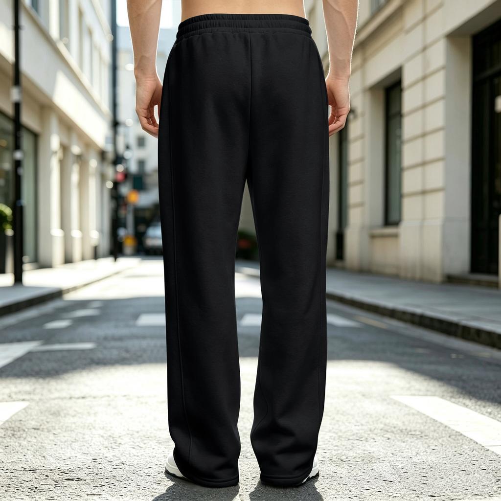Pantaloni da Jogging Larghi da Uomo a Vita Alta, Vestibilità Larga, Casual, Colorati, per l'Autunno