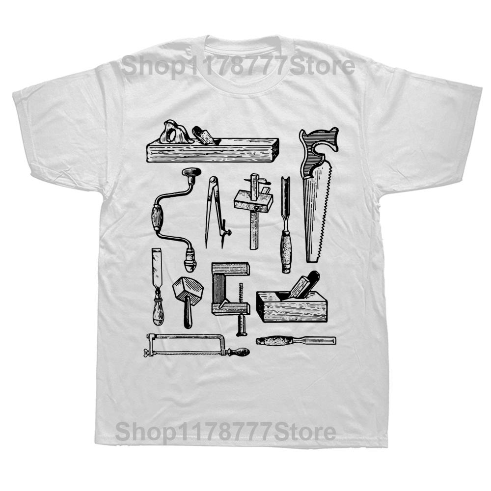 Novelty Woodworking Tools Carpenters Woodworkers T Shirts Streetwear Short Sleeve Birthday Gifts Summer Tshirt Mens Clothing