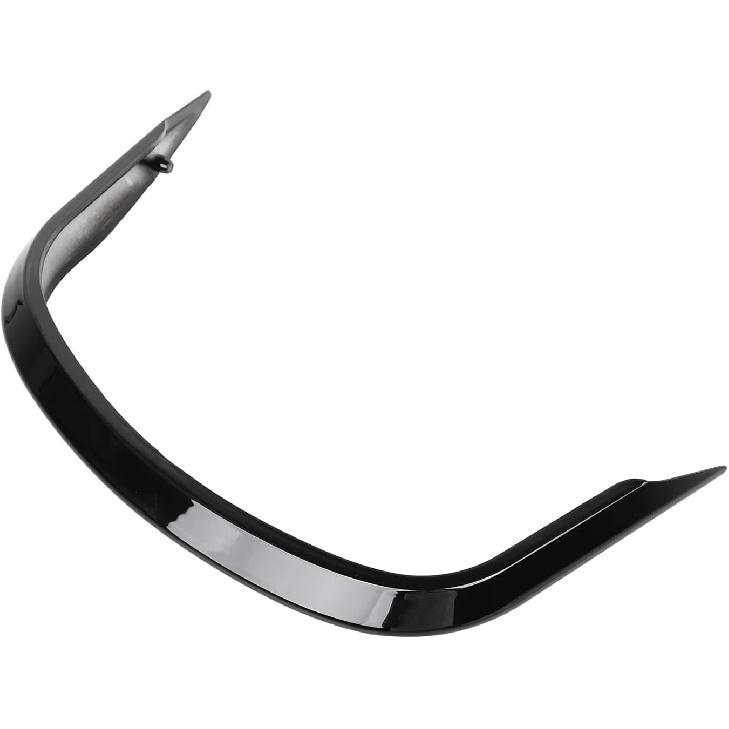 Chrome Lower Front Fender Tip Trim Compatible with 2005-2017 Harley Softail Deluxe FLSTN EFI FLSTNI (ABS Plastic) Front/ Black