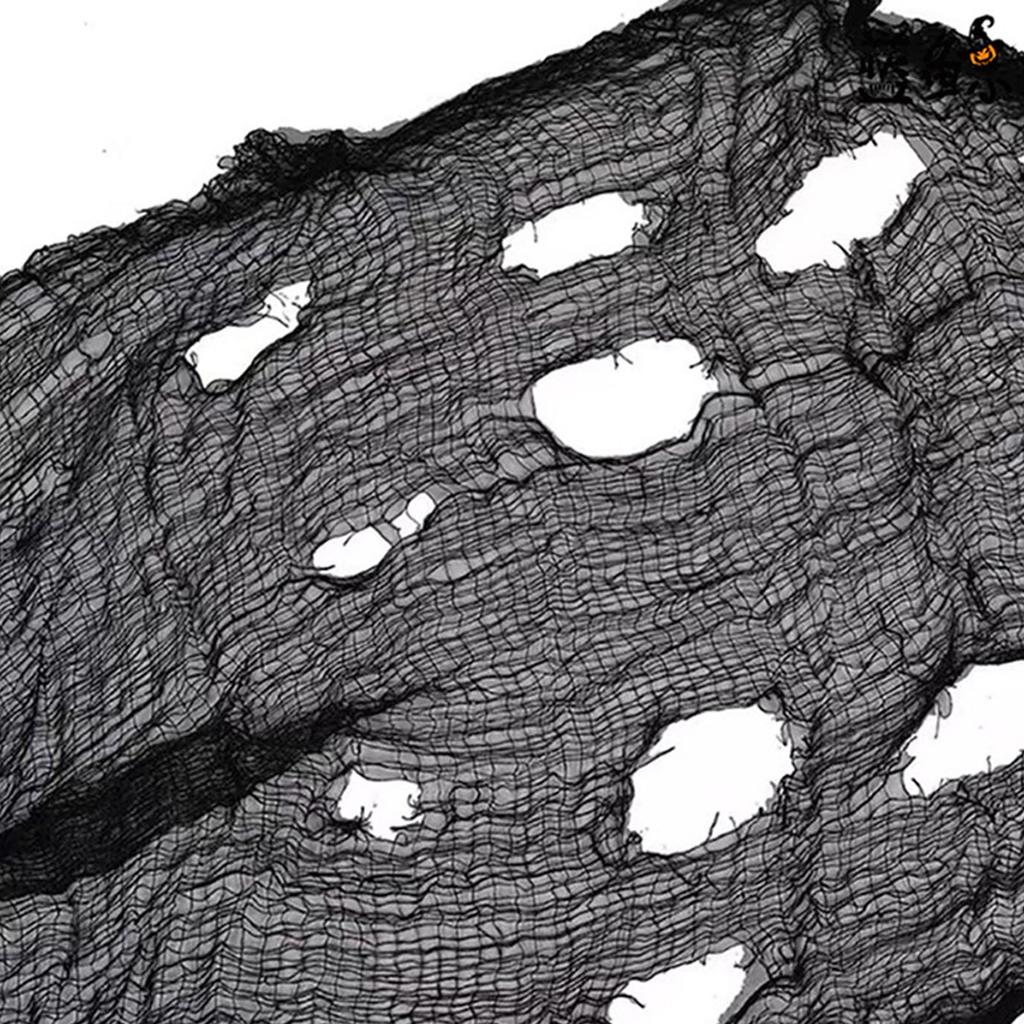 Adjustable Horror Party Gauze Cloth For Halloween Decorations Haunting House Atmosphere Setups With Tearable Efficient Design