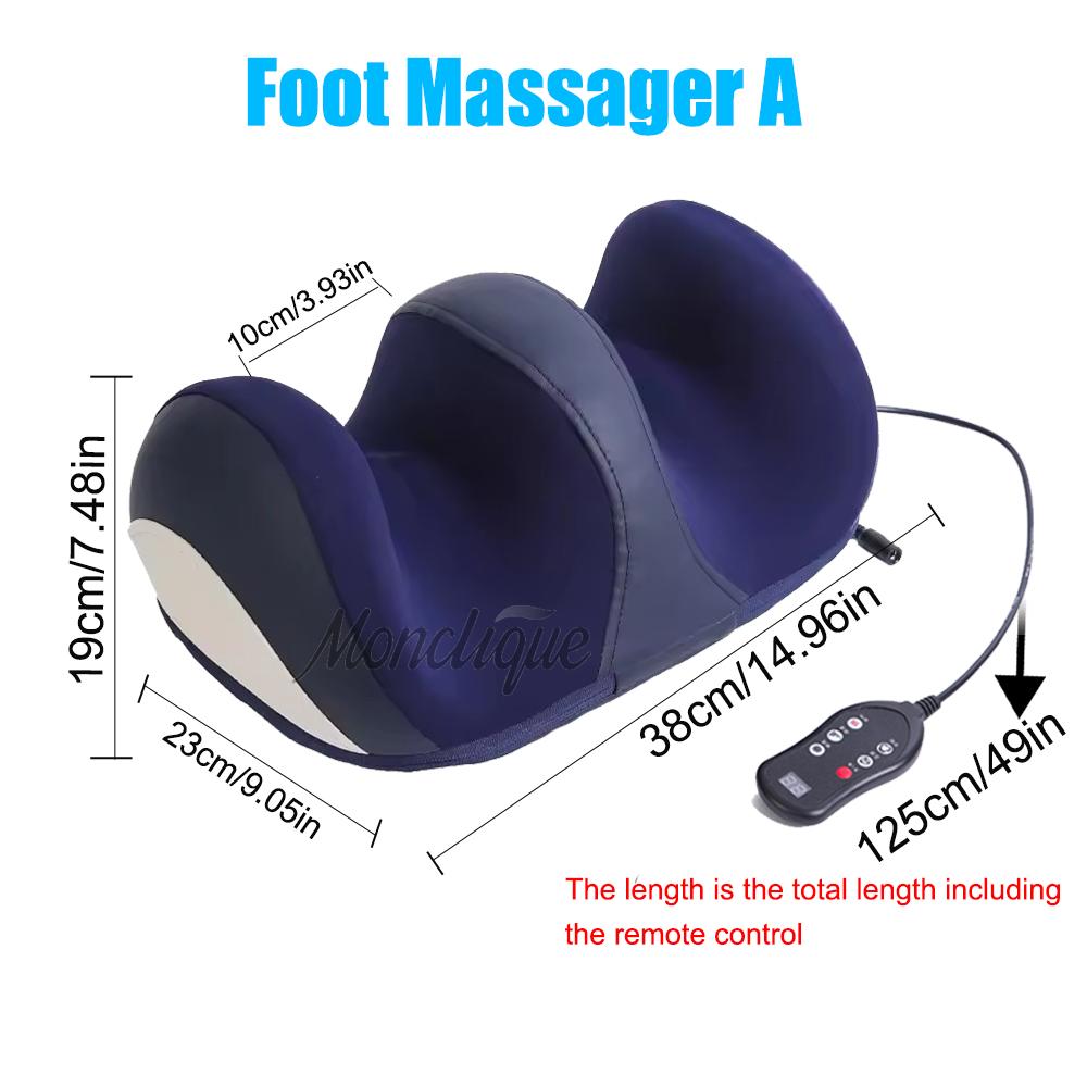 Super Big Electric Heat Leg Calf Massager Promotes Blood Circulation Hot Compress Shiatsu Kneading Roller Deep Relaxation Muscle