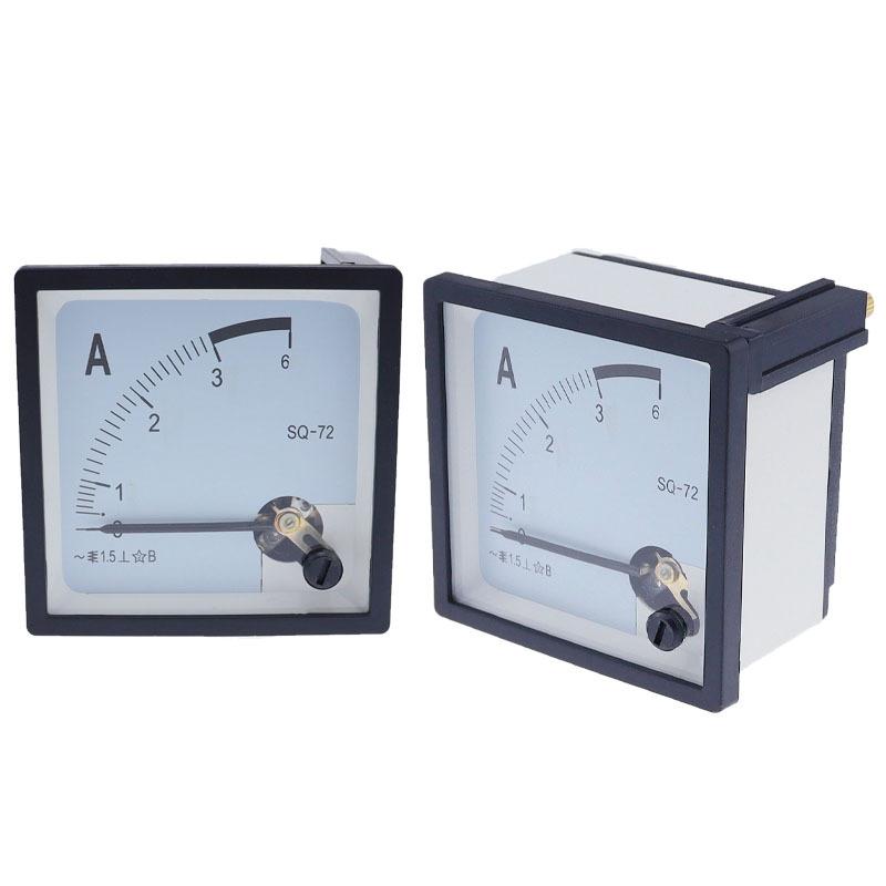 SQ-72 Pointer 72*72 Mm AC Ammeter 1A 2A 3A 5A 10A 15A 20A 30A 50A SQ-72 Series Analog AMP Meter 72x72 Mm Size CZ-72