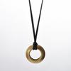 Retro Simple Fashion Personality Unique Retro Light Wheel Circle Pendant Sweater Chain Temperament Necklace Women